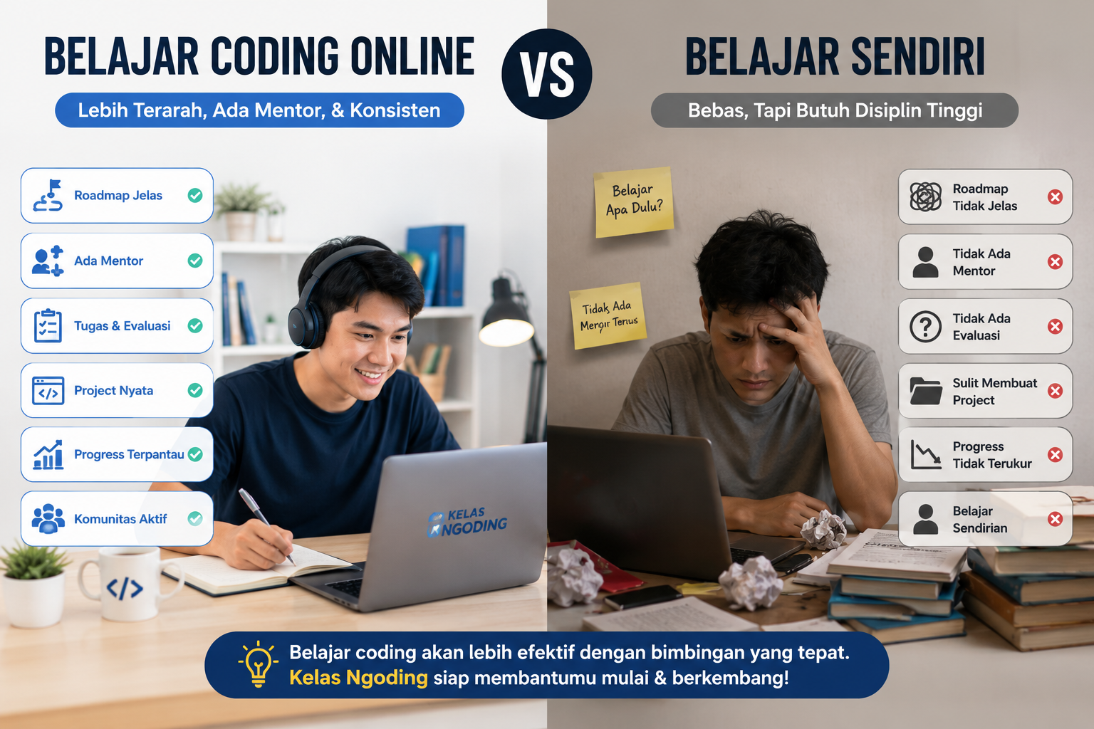 Belajar Coding Online atau Belajar Sendiri untuk Pemula?